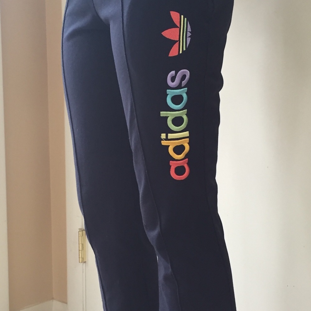 Rare Vintage Rainbow Addidas Sweats